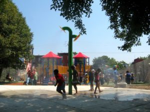 Rainbow De Colores Playground - supported by LISC